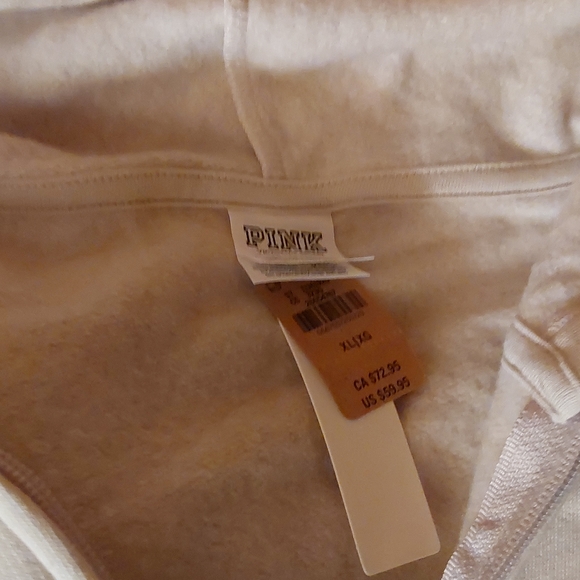 BNWT PINK ZIP UP HOODIE SIZE XL..BLINK LOGO IN FRONT N BCK - Picture 2 of 5